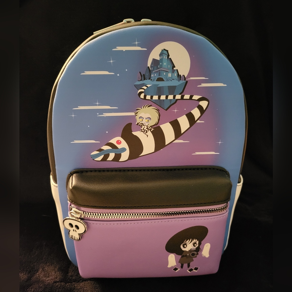🎃 SALE 🎃 Her Universe Beetlejuice Sandworm Mini Backpack - Picture 5 of 5